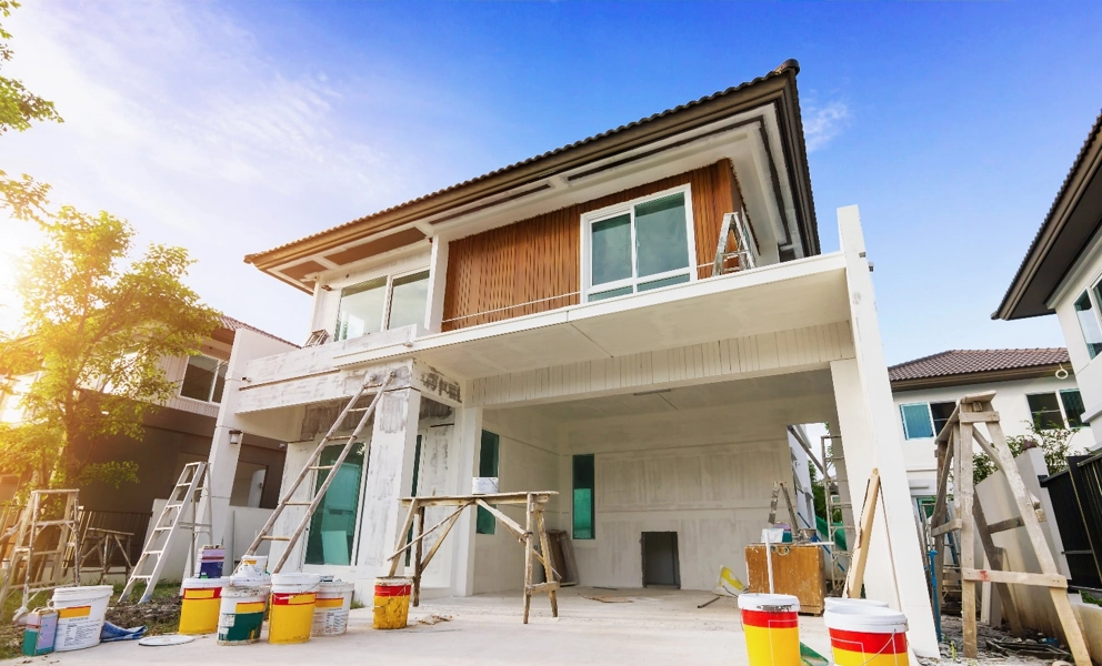 Professional exterior house painting in Tanzania with smooth and durable wall finish